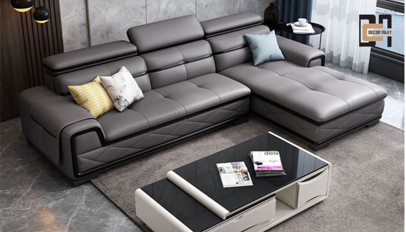 Sofa Phòng Khách tone màu tối giản dị