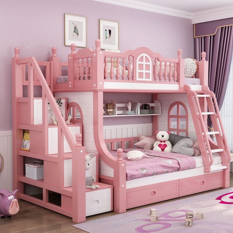 Mẫu giường dành cho bé gái